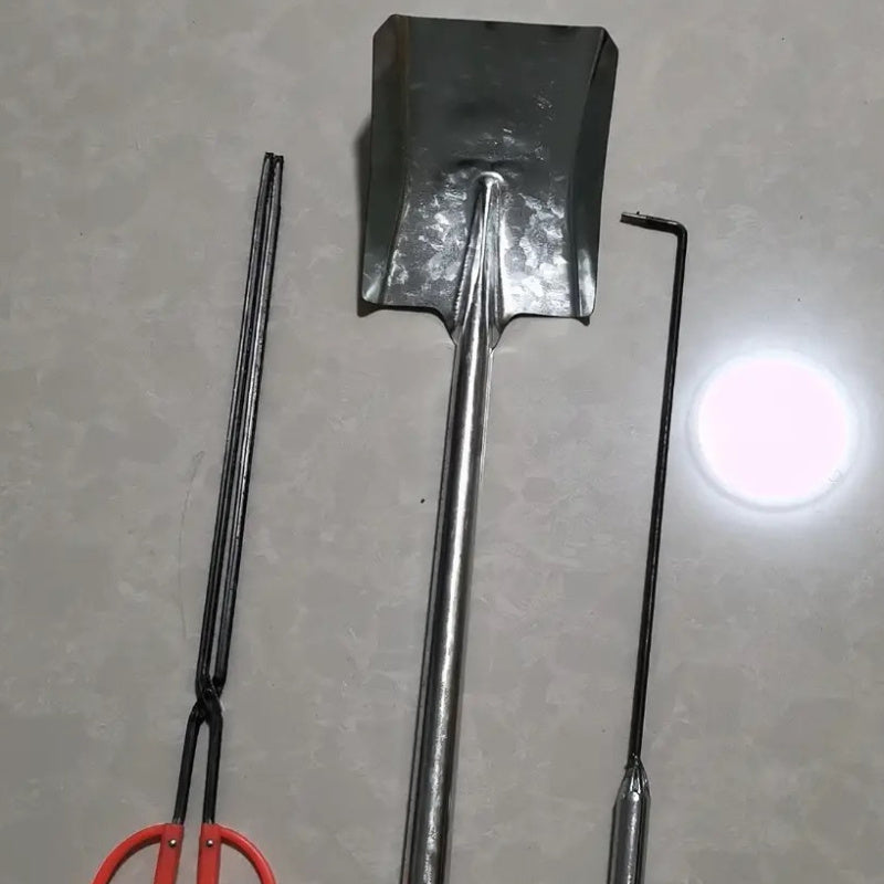 Outdoor Fire Starting Tools Set Shovel Hook Clip Essential Camping Gear