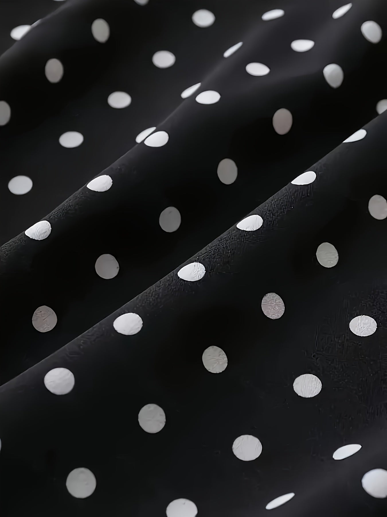 Vestido de lunares de talla grande para mujer verano casual túnica con mangas cortas