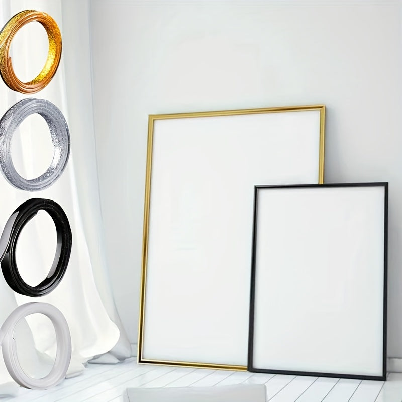 Glass Mirror Frame Border Strip for Makeup Wall Decoration Ceramic Tile Edging Black Gold Silver