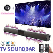 Wireless Soundbar with Built-in Subwoofers and Stereo Speakers for Computers Smartphones and Tablets