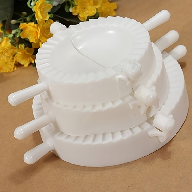 Set of 3 Plastic Dumpling Molds for Homemade Dumplings Pies Pastries