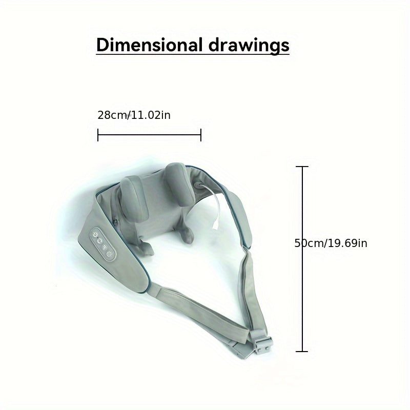 USB orqali zaryadlanadigan bo'yin va yelka massaj qiluvchi - ajratiladigan, yuvilishi mumkin, sayohat va uyda foydalanish uchun ideal, oila va keksa insonlar uchun mukammal sovg'a, massaj qurilmasi.
