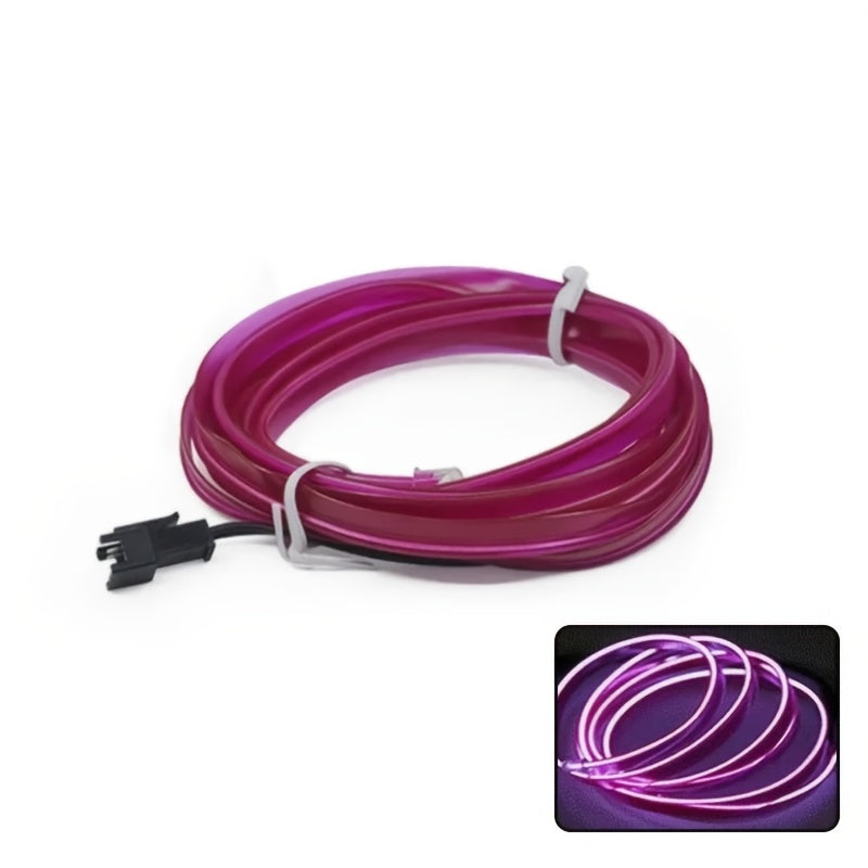 Гибкая светодиодная неоновая лента длиной 5 м, питаемая через USB, для украшения интерьера автомобиля