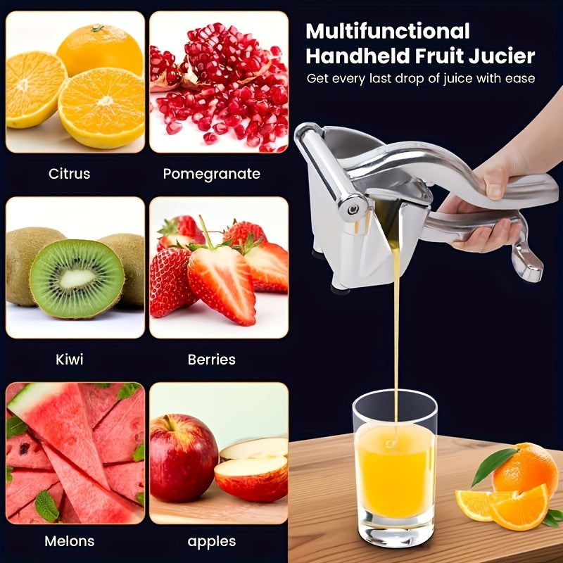 Manual Fruit Juicer for Oranges Lemons Pomegranates Compact Kitchen Bar Use