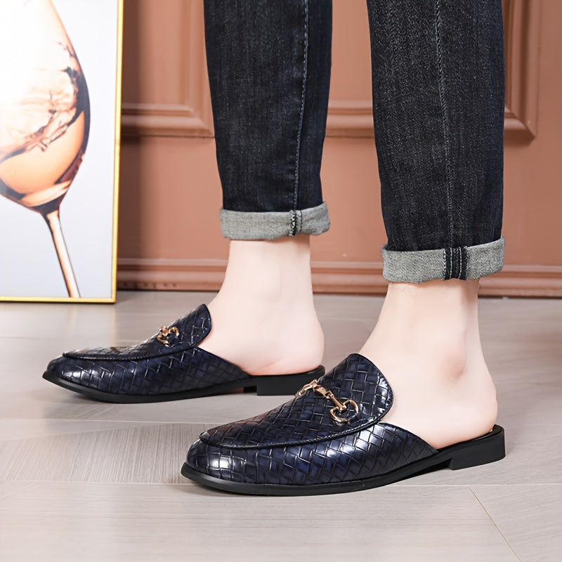 Men's Brown Faux Leather Loafers Slip-On Round Toe Casual Summer Shoes