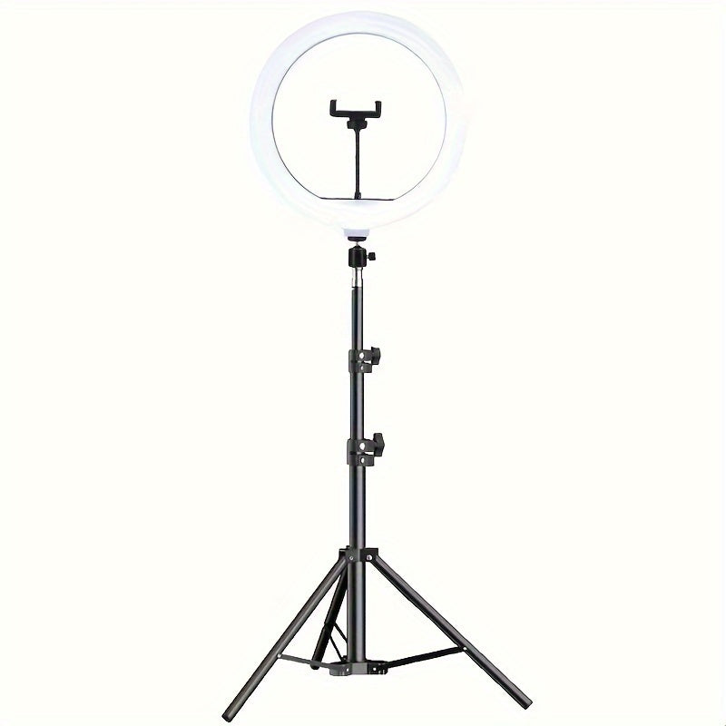 25.4cm LED Selfie Ring Light with Adjustable Stand for Live Streaming Photography and Makeup
