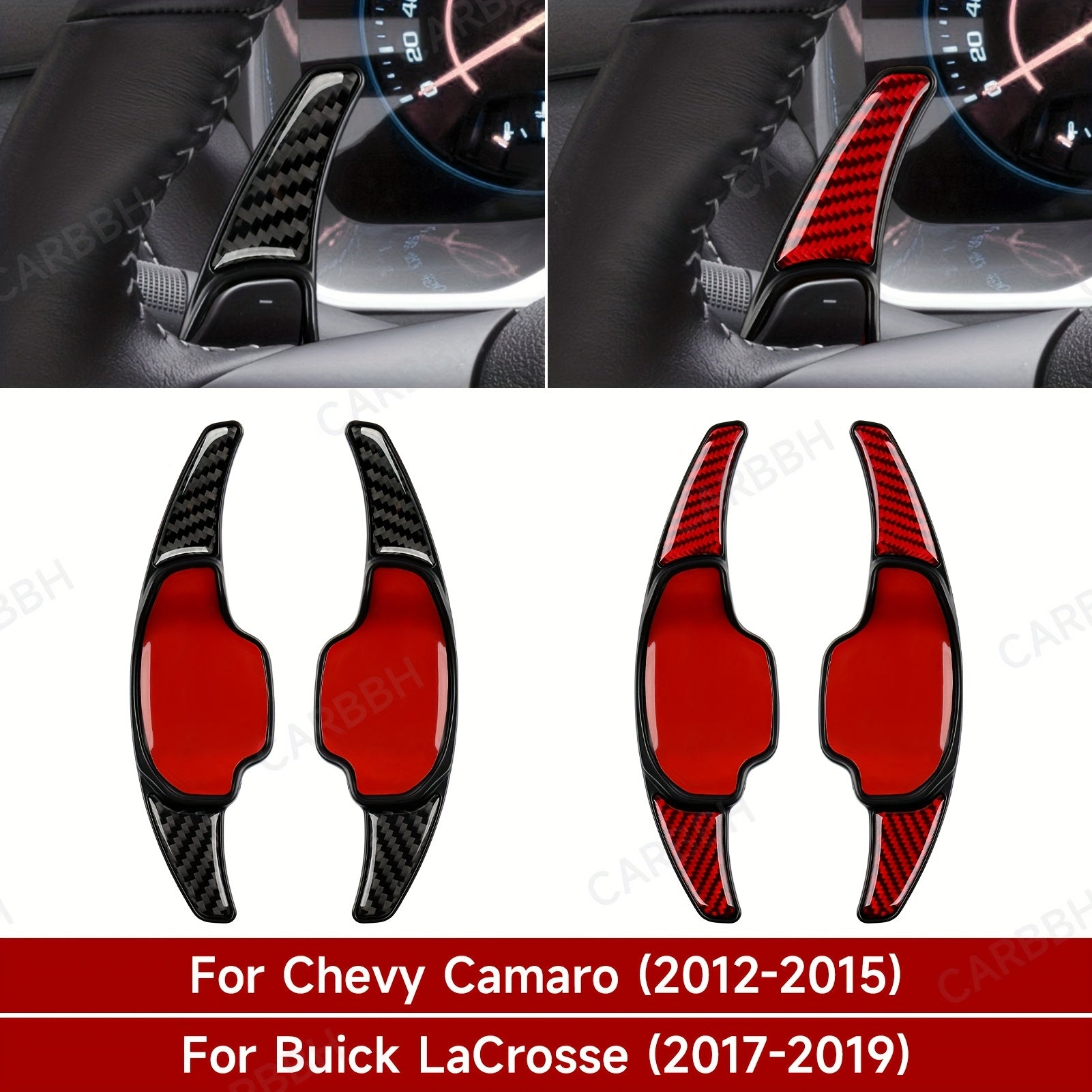 Car Interior ABS Carbon Fiber Gear Shift Lever Cover for Chevrolet Camaro Buick LaCrosse