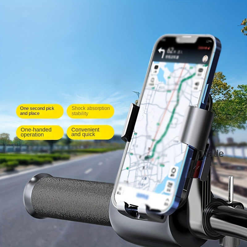 ABS Bicycle Phone Mount Anti-Shock 360° Rotation Quick Release GPS Compatible