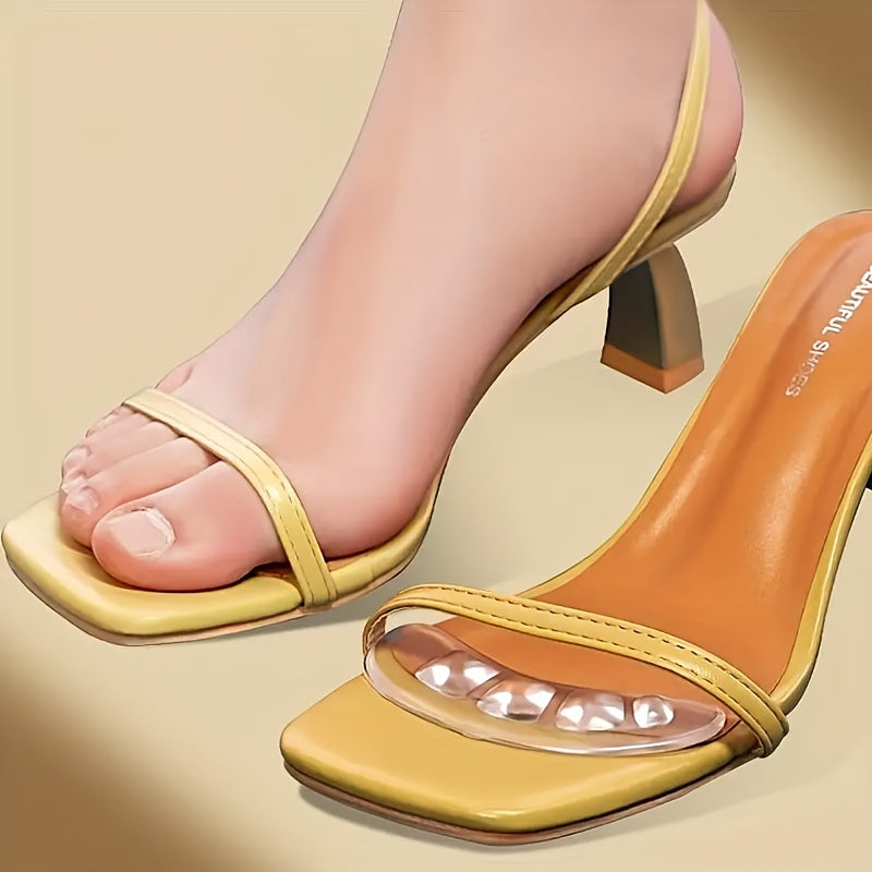 Silicone Non-Slip Forefoot Insoles for Women Men Cushioned Support