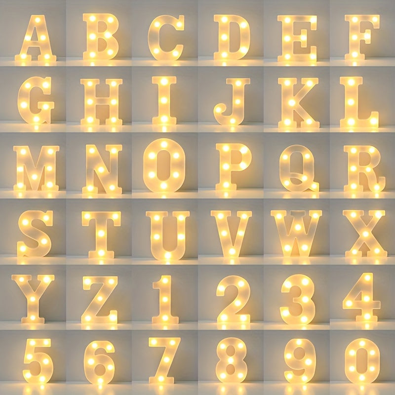 LED Alphabet Letter Lights for Home Decor Wedding Birthday Christmas Party
