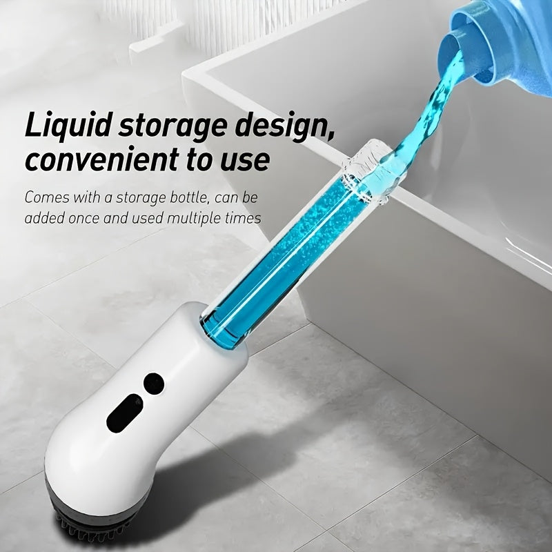 Беспроводная электрическая щетка для уборки с двойной скоростью, USB-зарядка, литиевая батарея, время работы 3 часа для пола, ванной комнаты, плитки