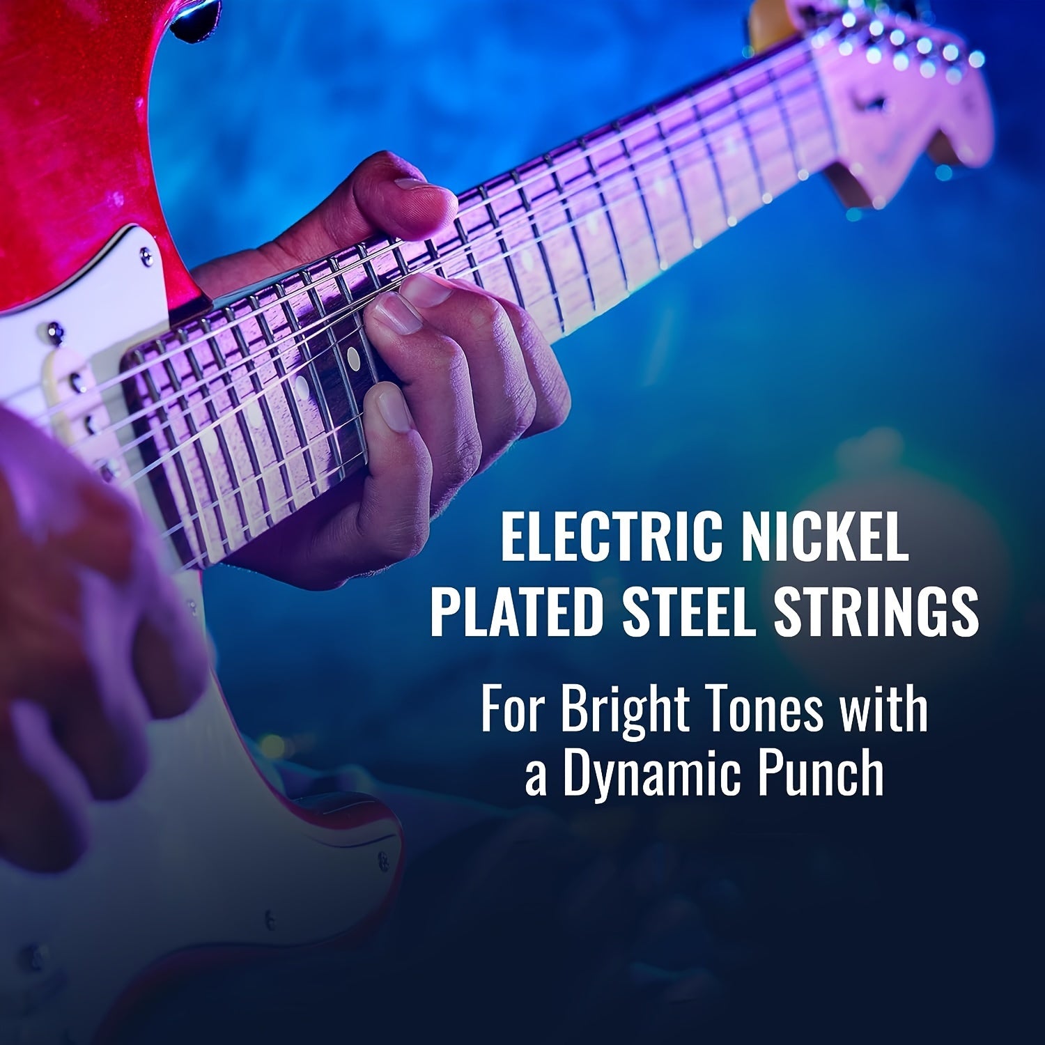 6-Pack Electric Guitar Strings Nickel-Plated Steel 010-046 Bright Tones