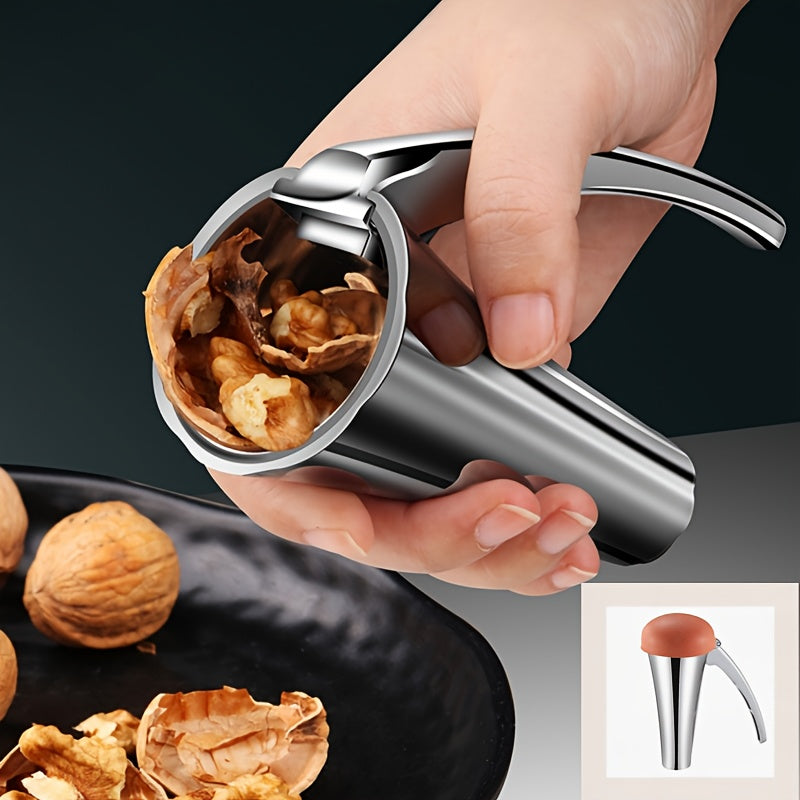 Zinc Alloy Nutcracker Kitchen Gadget Durable Versatile Crack Nuts Effectively