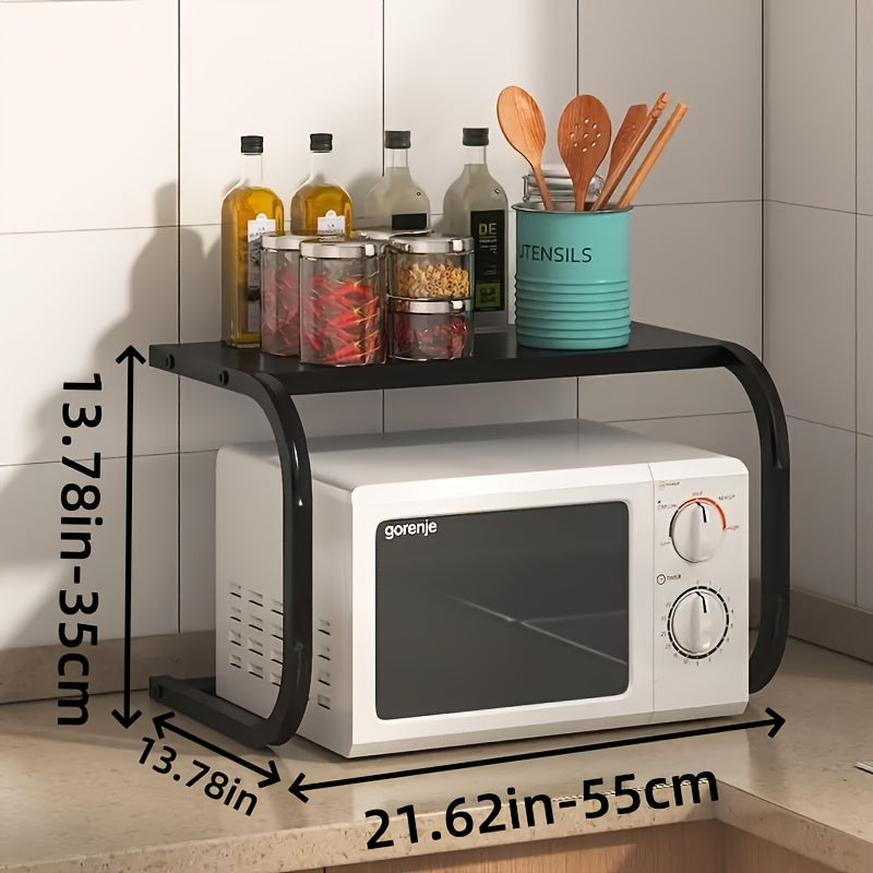 Versatile Kitchen Microwave Oven Stand Multi-Level Countertop Organizer
