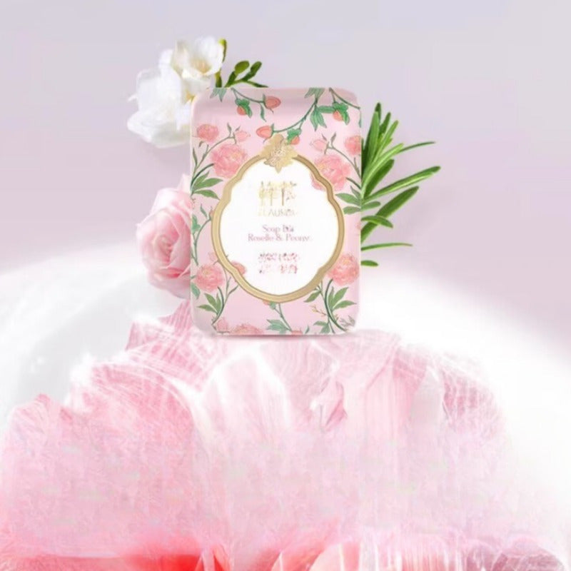Essential Oil Infused Soap with Spring Tea Peony and Sandalwood for Face Bath and Hand Washing