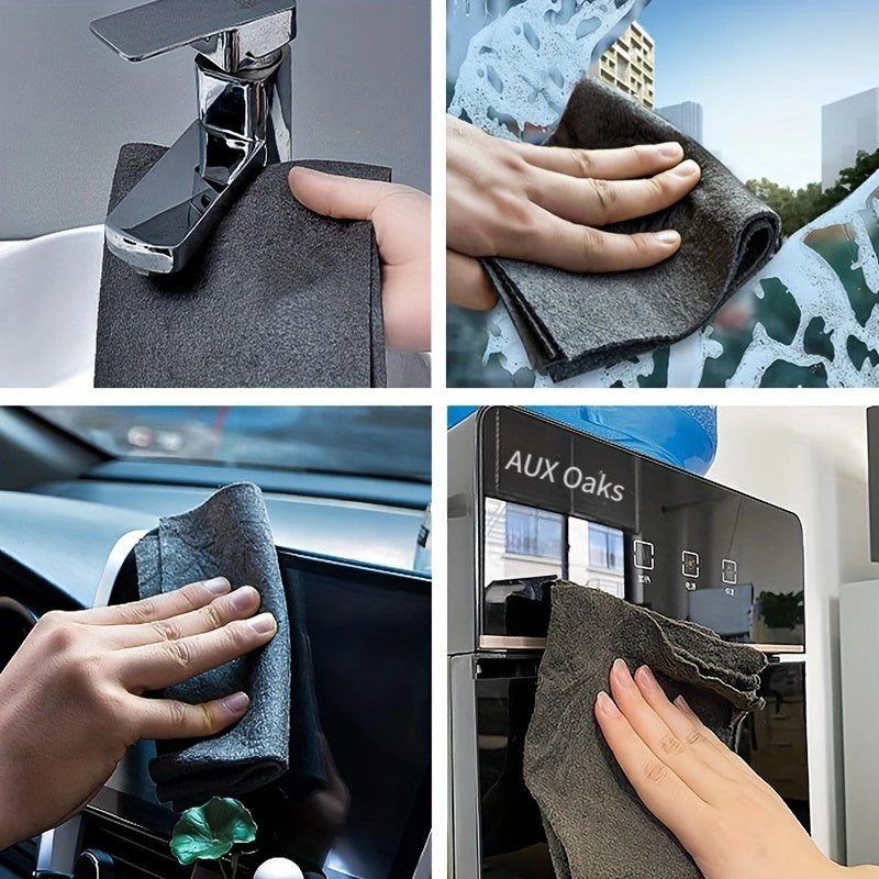 Магическая ткань: 4/6/8/10/15 штук, утолщенное чистящее полотенце для специального стекла и зеркал. Без следов, без воды, без потери волос. Впитывающая и идеальная для использования на кухне и в доме.