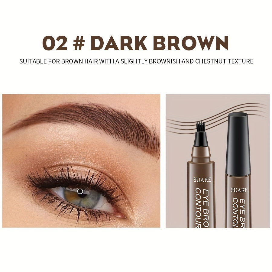 Waterproof Eyebrow Pen for Women Long-Lasting Non-Smudge Natural Look