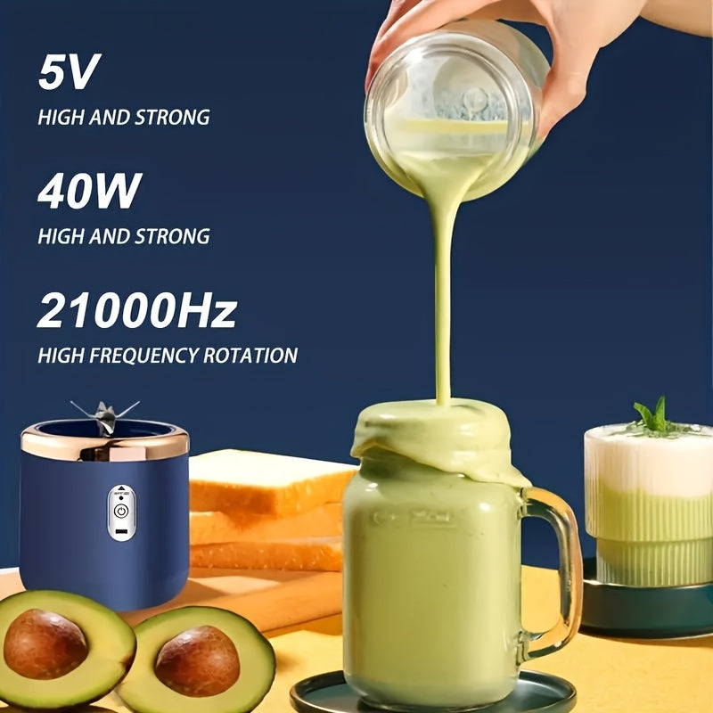 Portable Blender 0.5L 1L USB Rechargeable 40W High-Speed Mixer for Smoothies