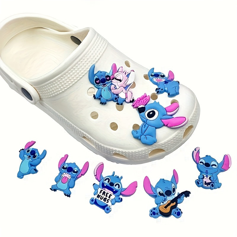 Kids Shoe Charms 8pcs Cartoon Detachable Buckles Colorful Accessories
