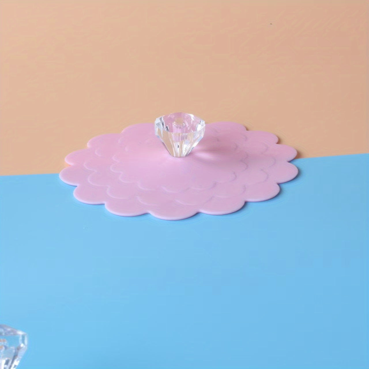 Silicone Cartoon Cup Lid for Mason Jars Cans and Bottles Blue Gray Pink Reusable Dust-Proof