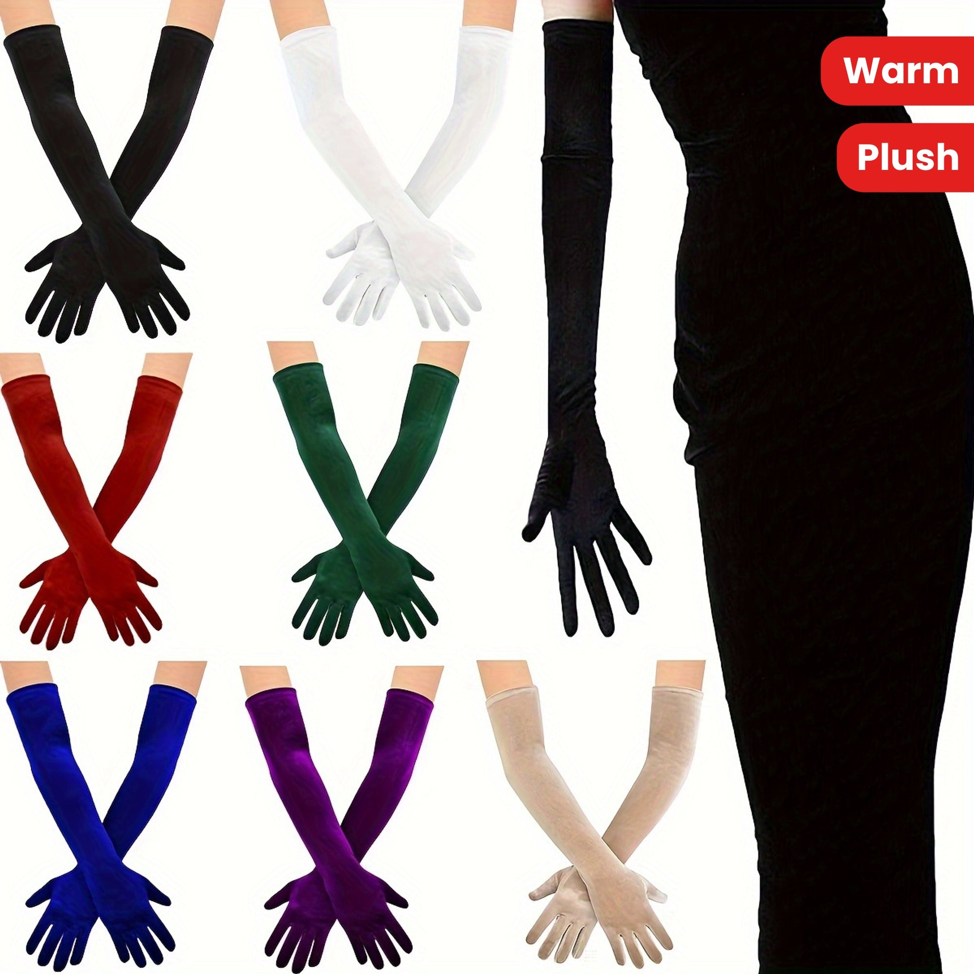 Vintage Velvet Gloves for Women 1920s Inspired for Parties and Holidays