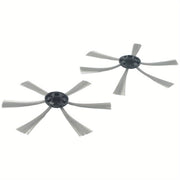 2 dona Robot tozalash uchun yon cho'tkalar, bardoshli plastmassa va metall tikanlar, tor joylar va axlatni yig'ish uchun