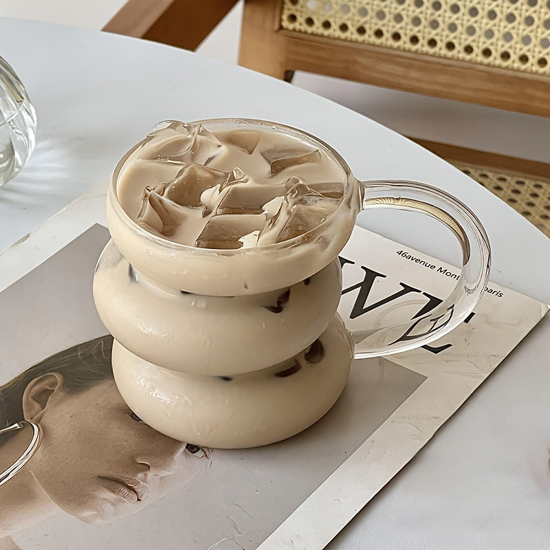 Irregular High Borosilicate Glass Cup for Caterpillar Heat-Resistant Beverages