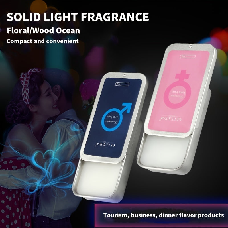 Solid Fragrance Stick for Men and Women Fresh Fruit Scent Long-Lasting Portable