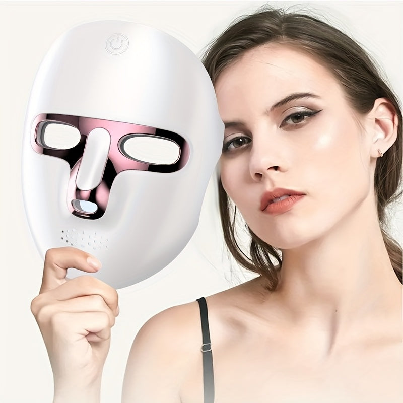 7-Color Yuz Go'zallik Maskasi Qurilmasi USB bilan qayta zaryadlanadigan portativ terini parvarish qilish uskunasi, Sevgililar kuni sovg'asi uchun