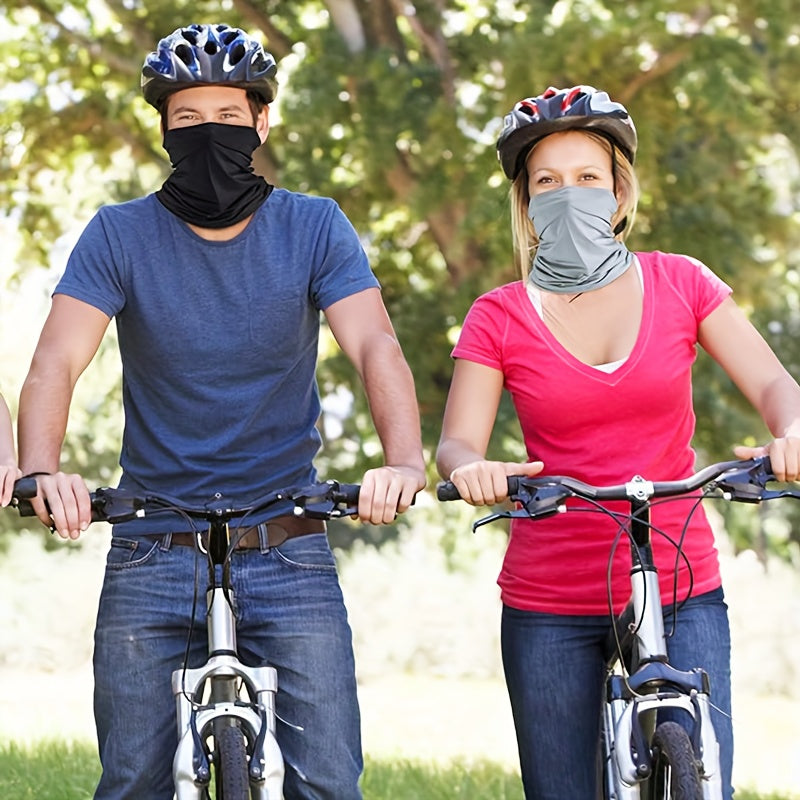 Juego de 4 mascarillas faciales de camuflaje para ciclismo, senderismo, pesca, braga de cuello transpirable, escudo UV