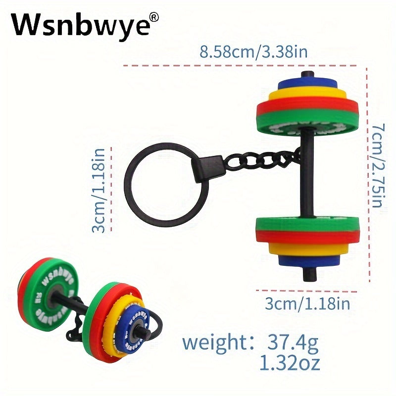 Rang-barang rezina dumbbell kalit chok, fitness aksessuari, PVC bilan qoplangan