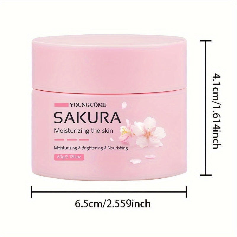 30/60g Sakura Essence Yuz Kremi, terining elastikligini oshiradi, terini mustahkamlaydi, tez so‘riladi, yog‘siz, terini namlaydi va silliqlashtiradi, barcha teri turlari uchun mos, o‘simlik Squalane ni o‘z ichiga oladi.
