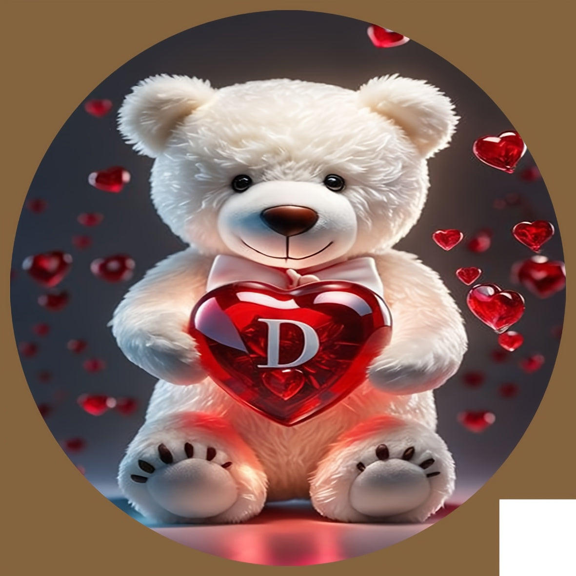 Animal Series Bear Alphabet Wooden Coaster for Drinks and Gifts