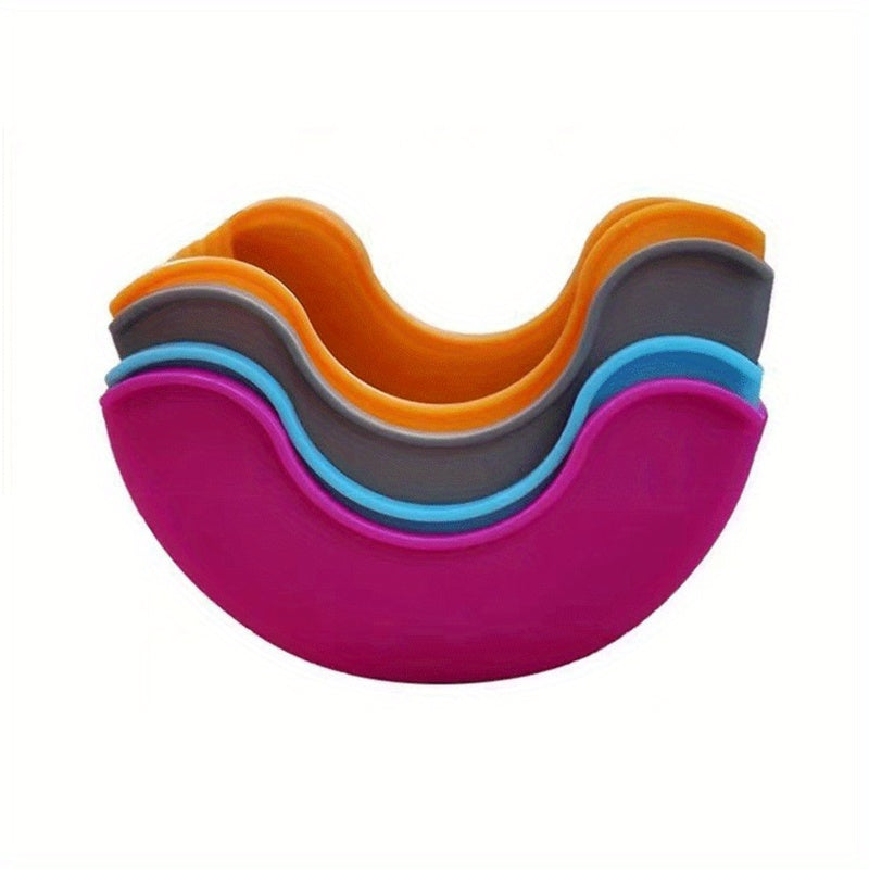 Set of 4 Silicone Hamburger Clips for Portable No-Contact Food Storage