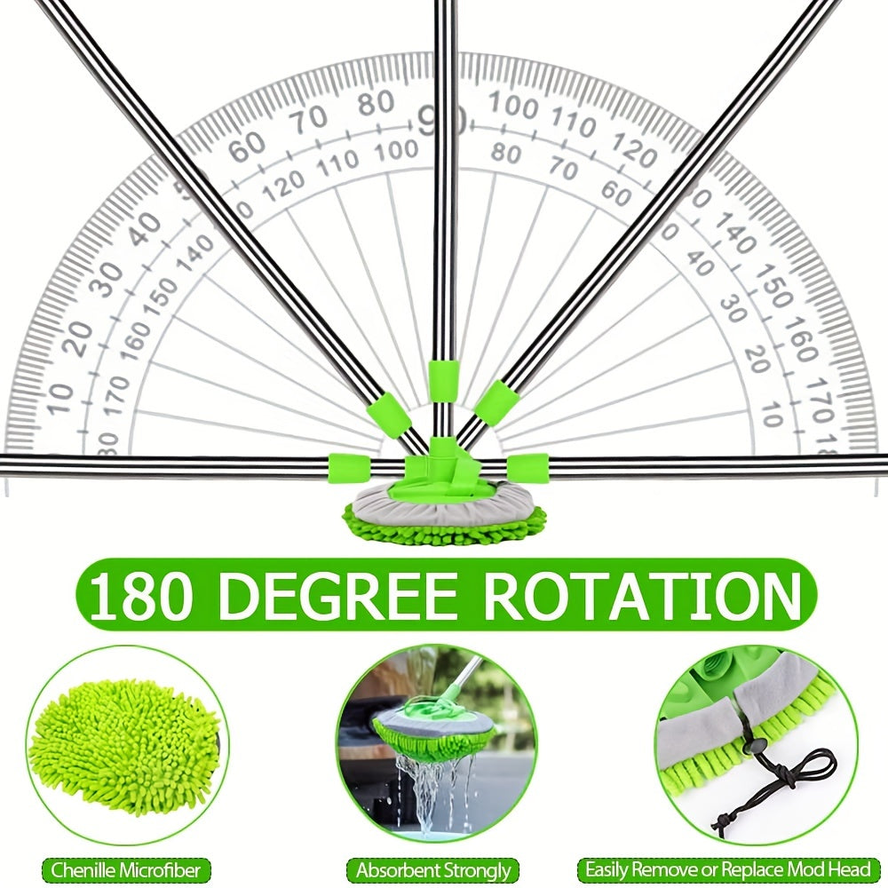 Щетка-микрофибра для мойки автомобиля с длинной ручкой для детайлинга и очистки