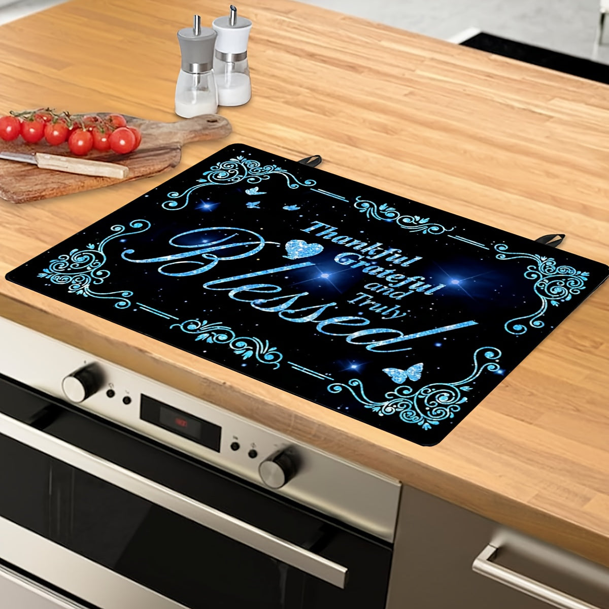 Extra Large Stove Top Cover 72x52cm Heat Resistant Anti-Slip Glass Stove Protector