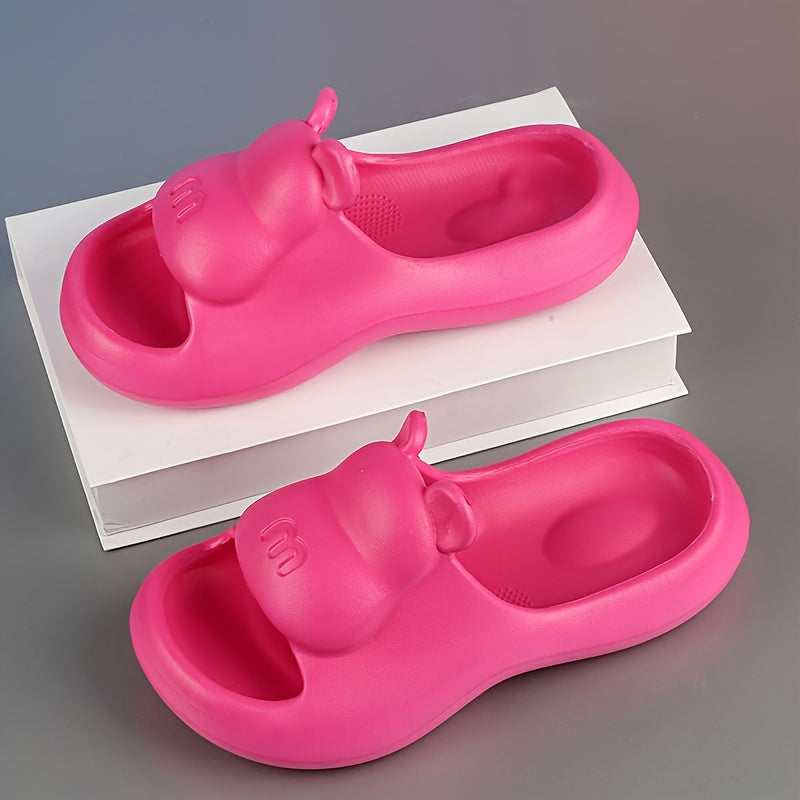 Women's Cartoon Design Slides Soft Sole Indoor Bathroom Shoes