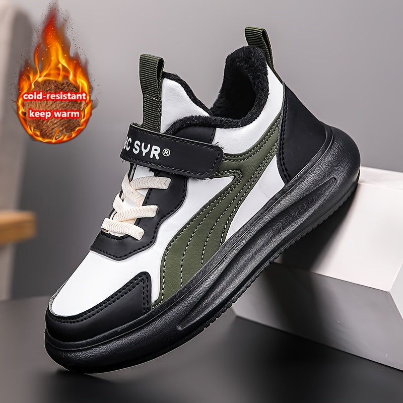 Boys Sports Shoes Autumn Winter 2024 Low Top Sneakers Stripes EVA Fabric