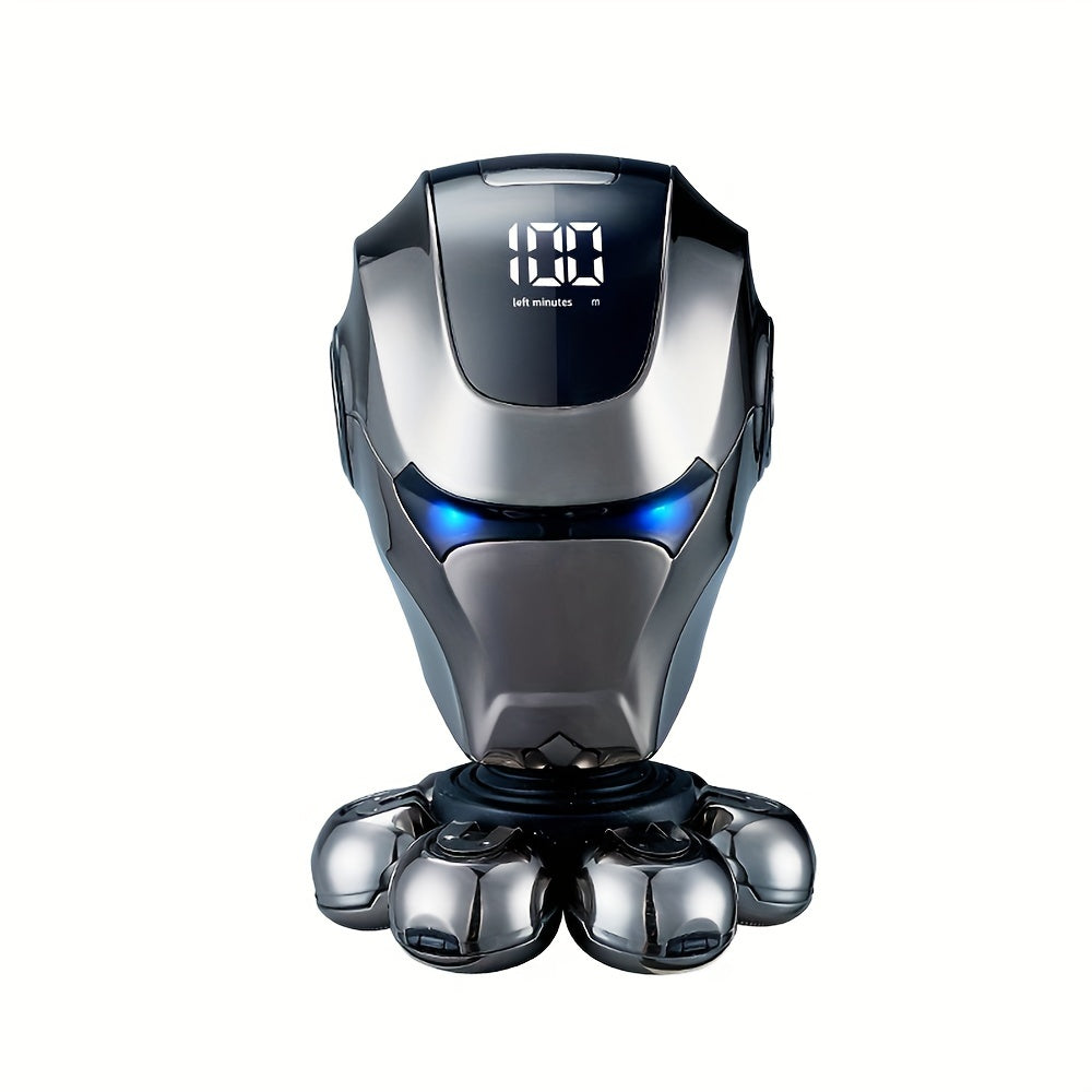 7D Head Shaver for Bald Men with Anti-Pinch Electric Razor and 5-in-1 Grooming Kit