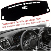 Interior Center Console Dashboard Mat Anti-Glare UV Protect Polyester