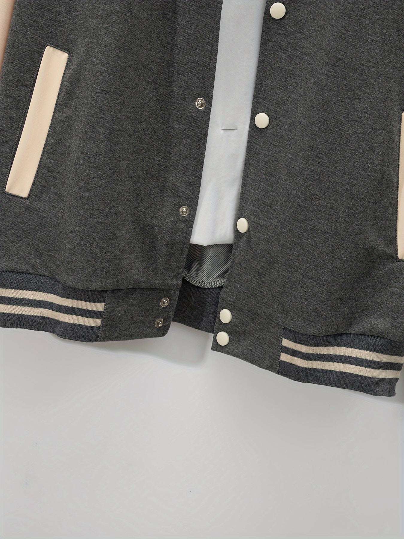 Мужской комплект из жакета и брюк из полиэстера с цветными блоками, весна-осень