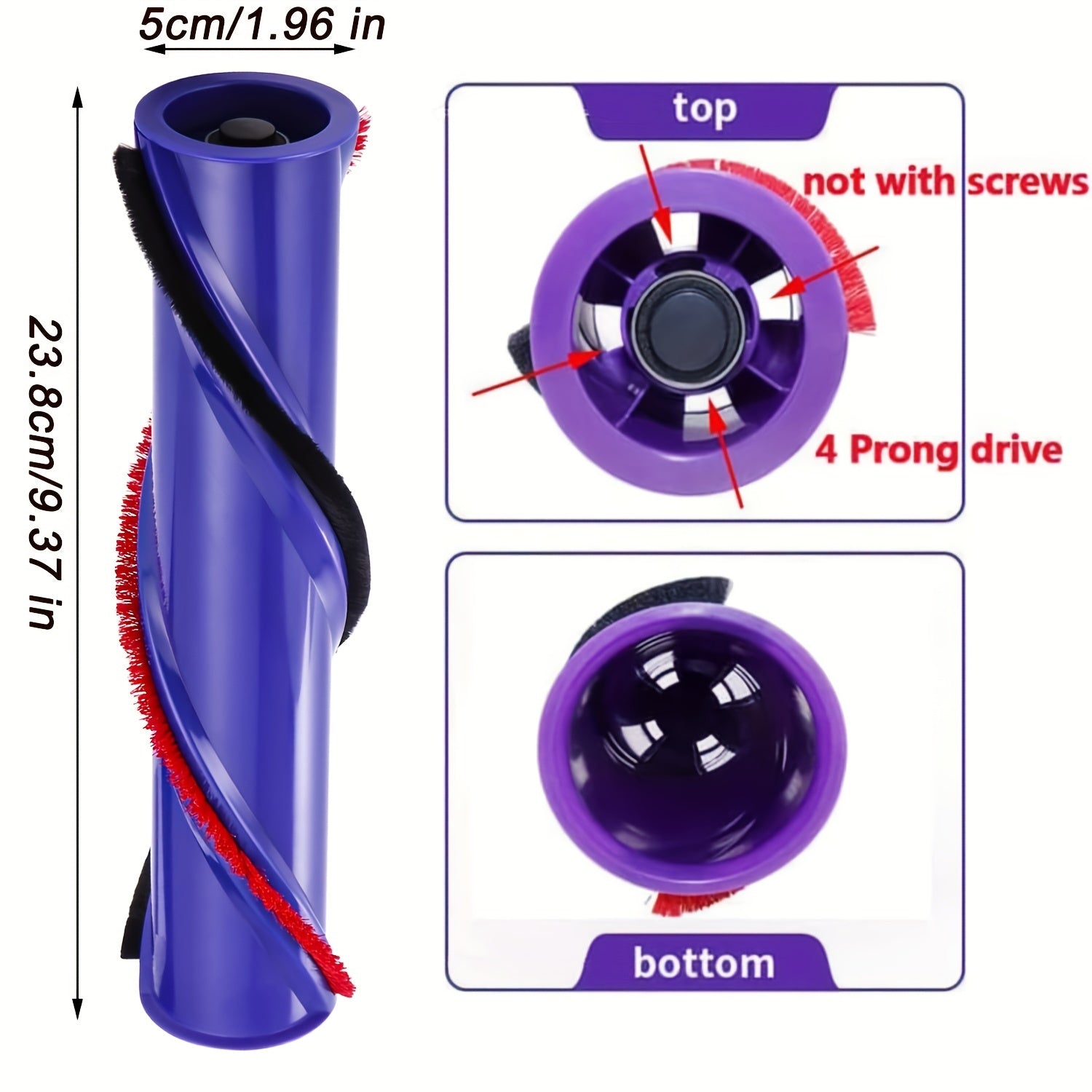 Replacement Roller Brush Bar for V8 Cordless Vacuum Cleaner Part 967485-01