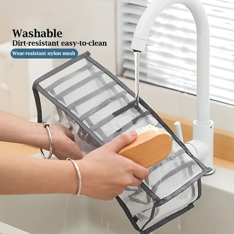 Juego de 3 organizadores de tela plegables para cajones, solución de almacenamiento para ropa interior, calcetines y sujetadores