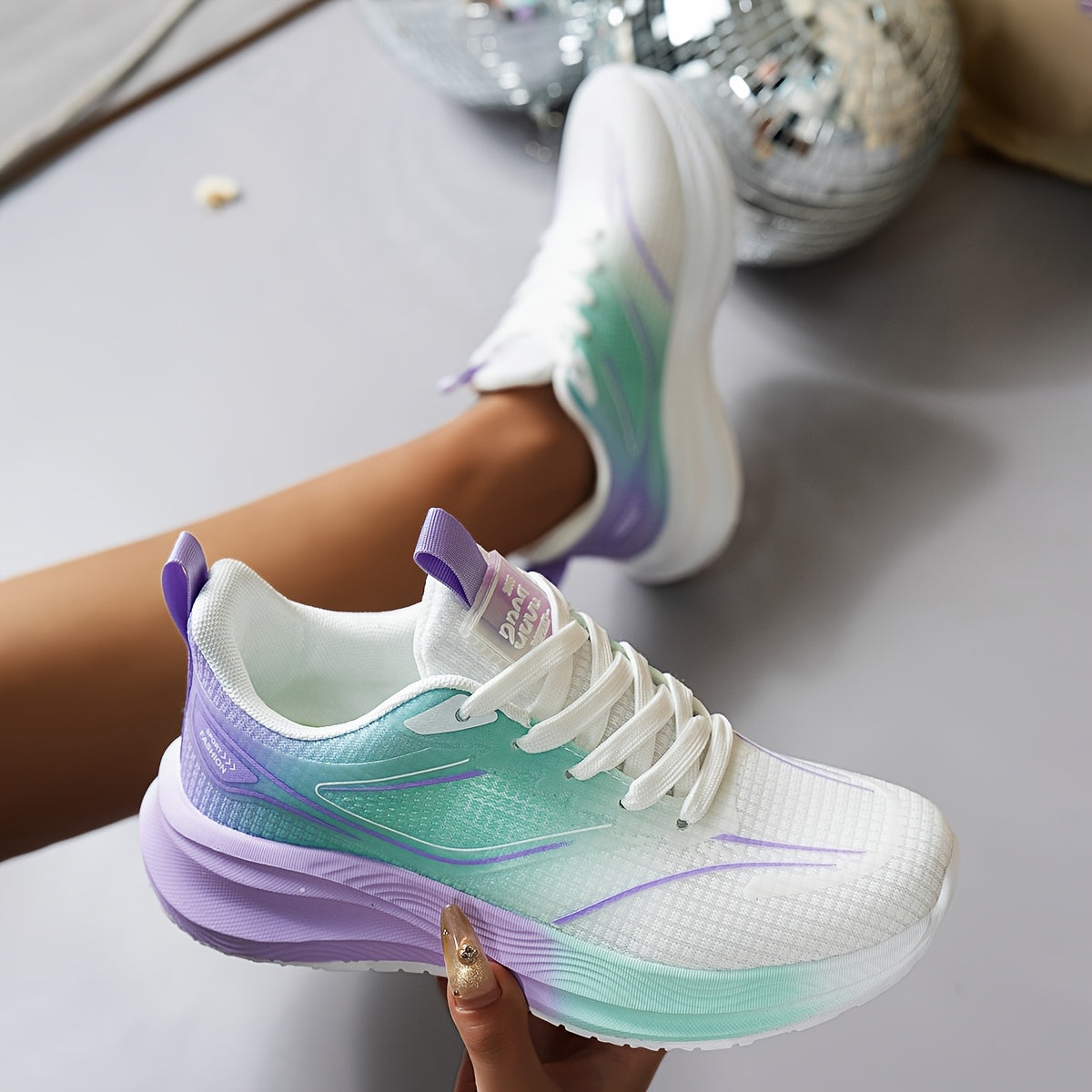 Unisex Breathable Mesh Running Shoes Soft EVA Cushioning All-Season Sport Sneakers