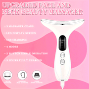 Masajeador facial y de cuello para mujer, recargable por USB, cuidado de la piel, regalo