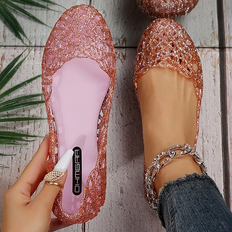 Ayollar uchun Kristalli Kesilgan Pastki Slaydlar Qabilalar Uslubi Komfort Poyabzal