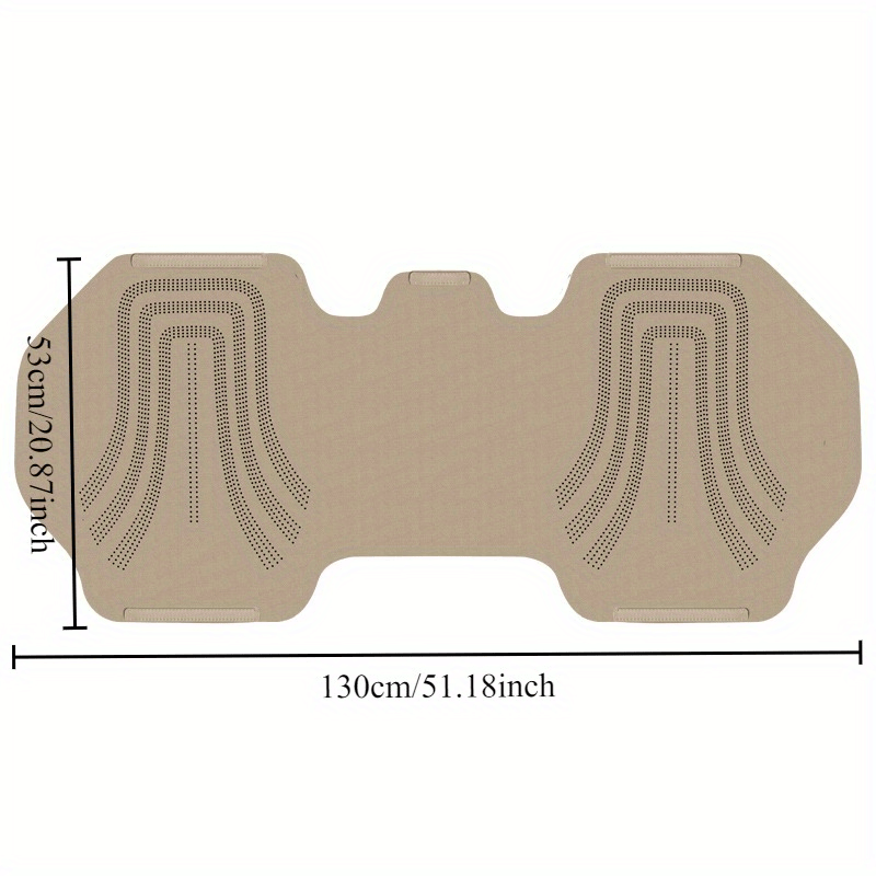 Car Seat Cushions Breathable Saddle Pads for EV Rear Seats Black