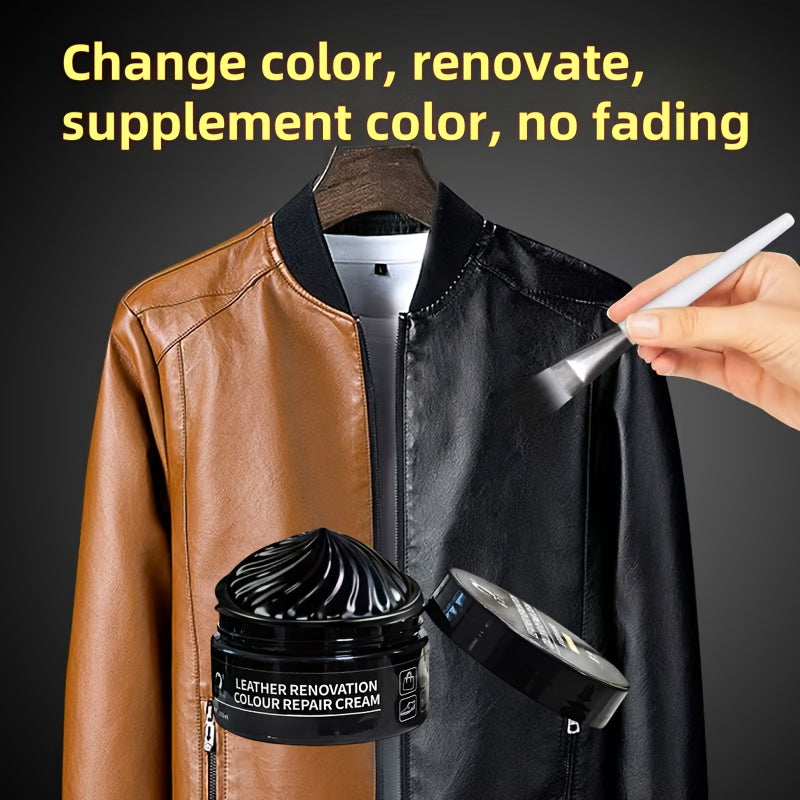 Фальшивый ремонтный крем Black для автомобильных сидений, рулевых колес, диванов и обуви