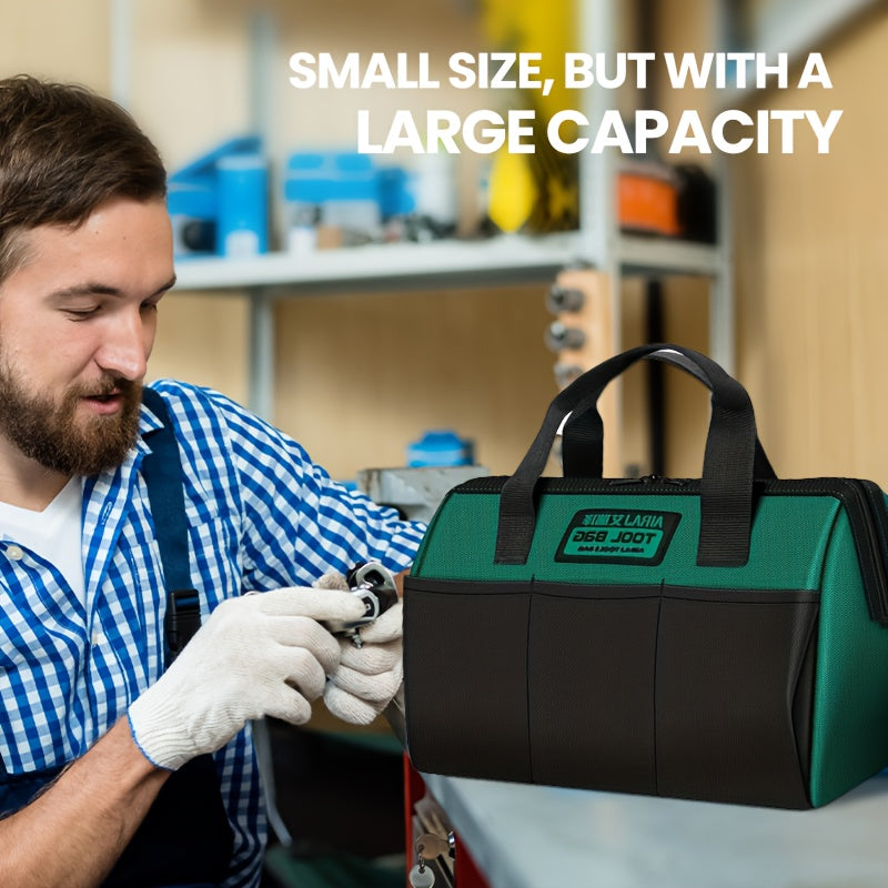 Oxford Tool Bag Waterproof 33cm Green for Electricians and Woodworking