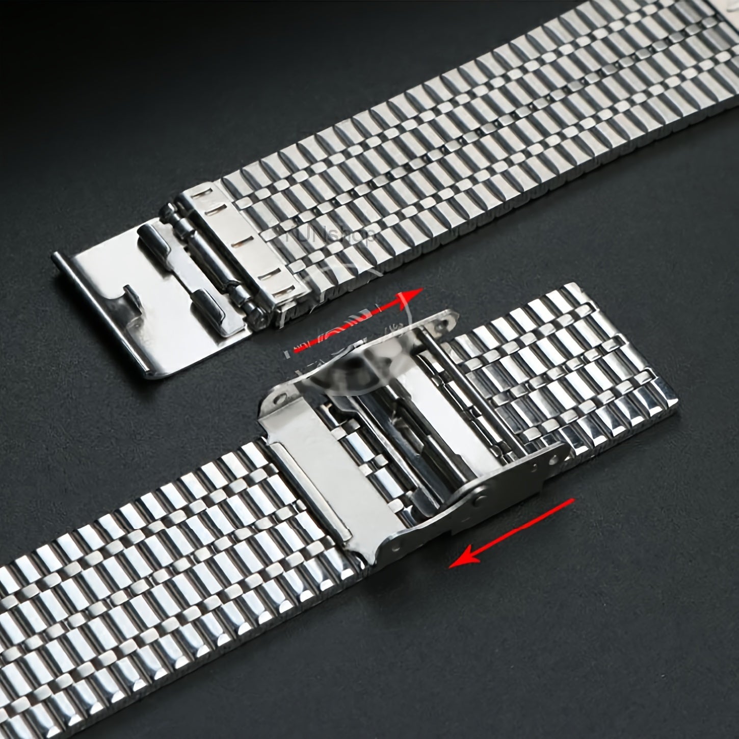 Stainless Steel Watch Band 20mm 22mm Adjustable Quick Release for Smartwatches